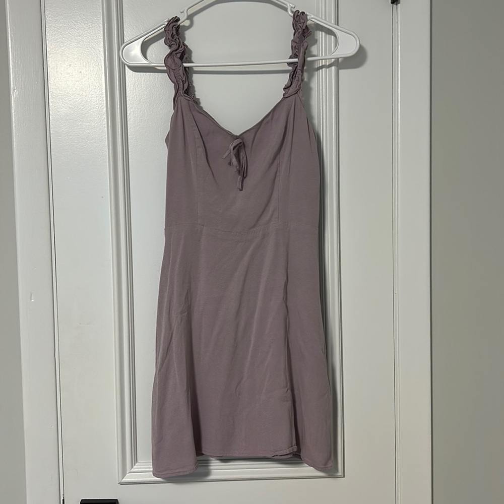 Aritzia Sunday Best Lilac Flirt Mini Dress